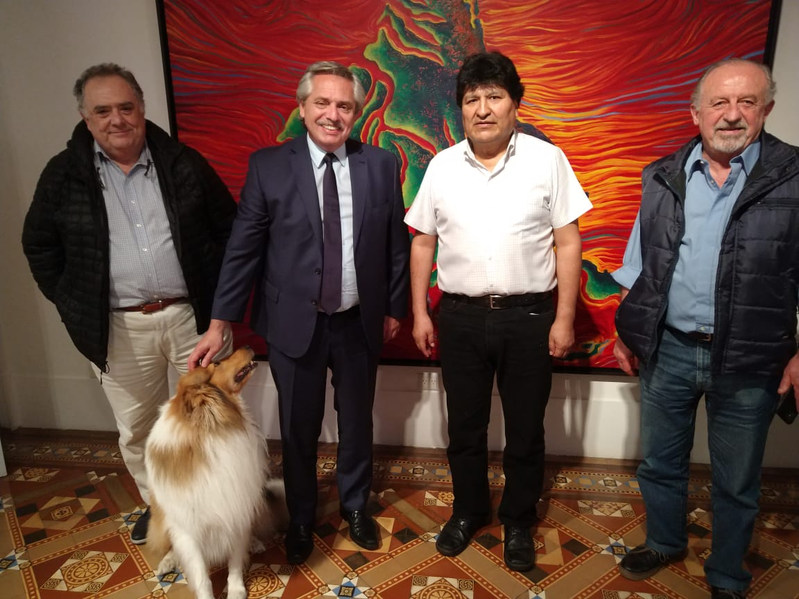 Reunión de Alberto Fernández y Evo Morales 